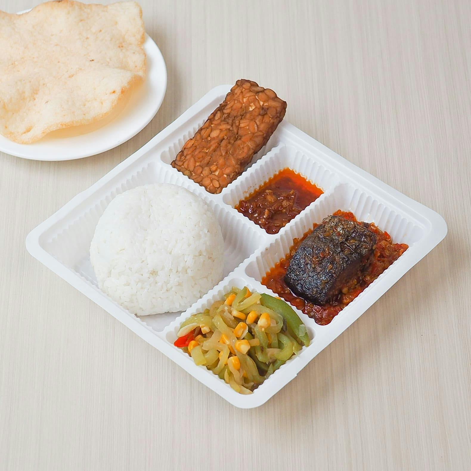 Menu Catering Kantor Nasi Ikan Tongkol Balado Paket A Kulina